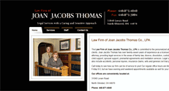 Desktop Screenshot of jjthomaslaw.com